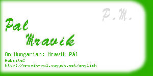 pal mravik business card